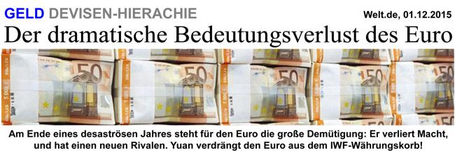 Euro verschwindet