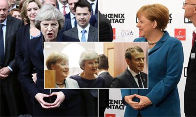 Die Höllengestalten May Merkel und Macron stürzen