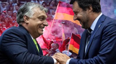 Orban und Salvini gegen Merkel
