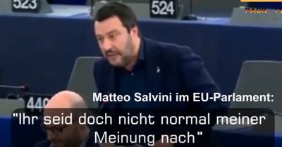Salvini: Ihr seid doch nicht normal