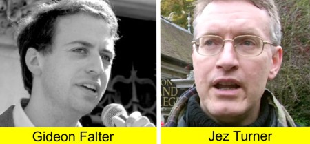 Gideon Falter hunts Jez Turner